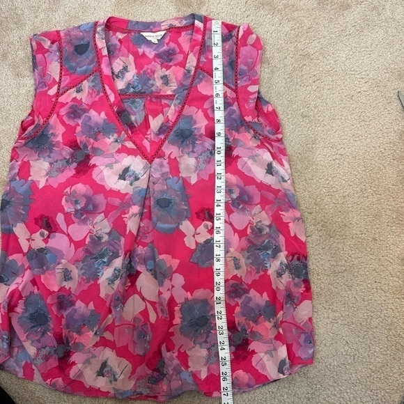 Rebecca Taylor Floral Print Top Size‎ 12 Women - Picture 9 of 11
